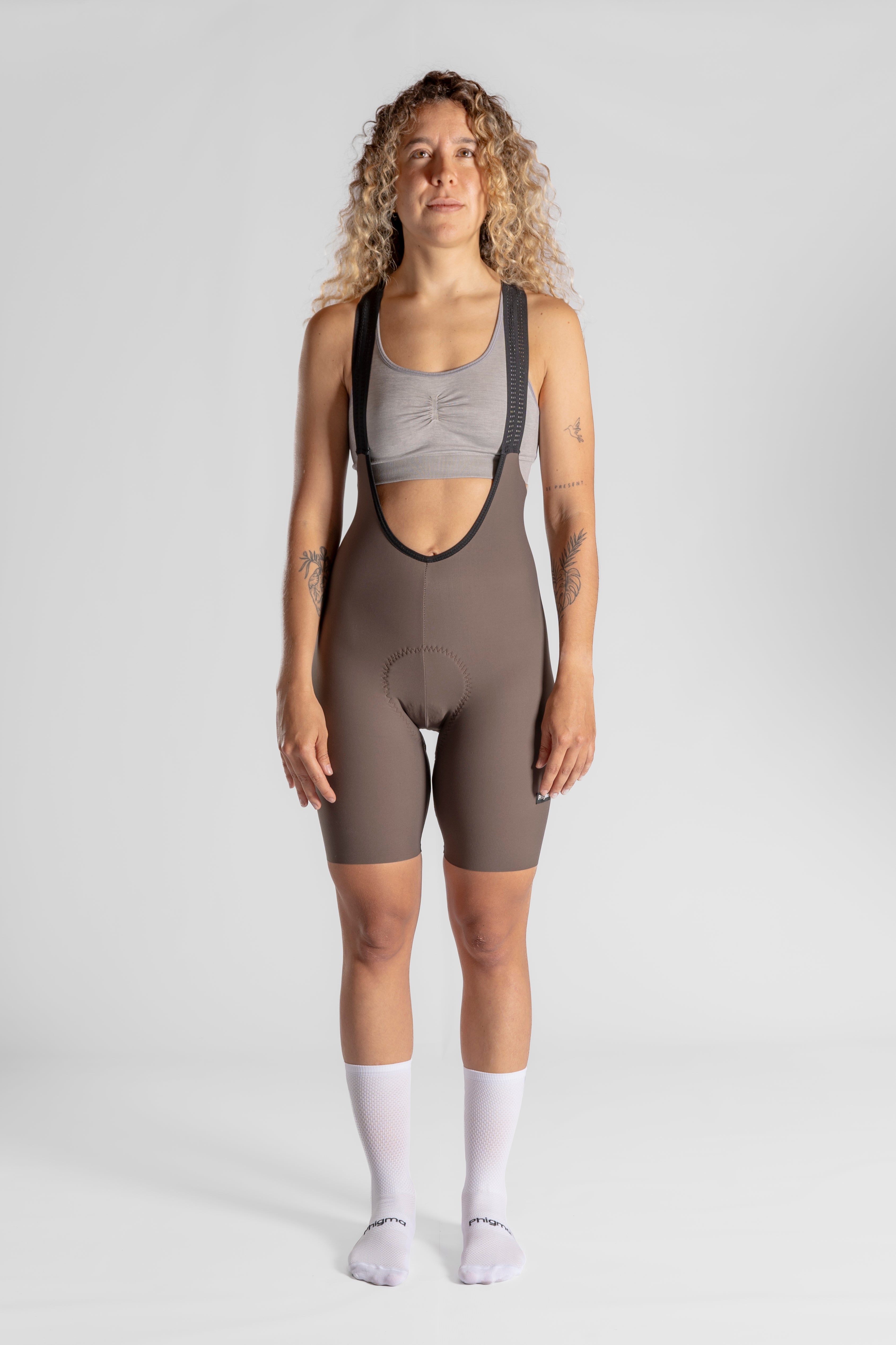 Women's Seamless Bib Grey