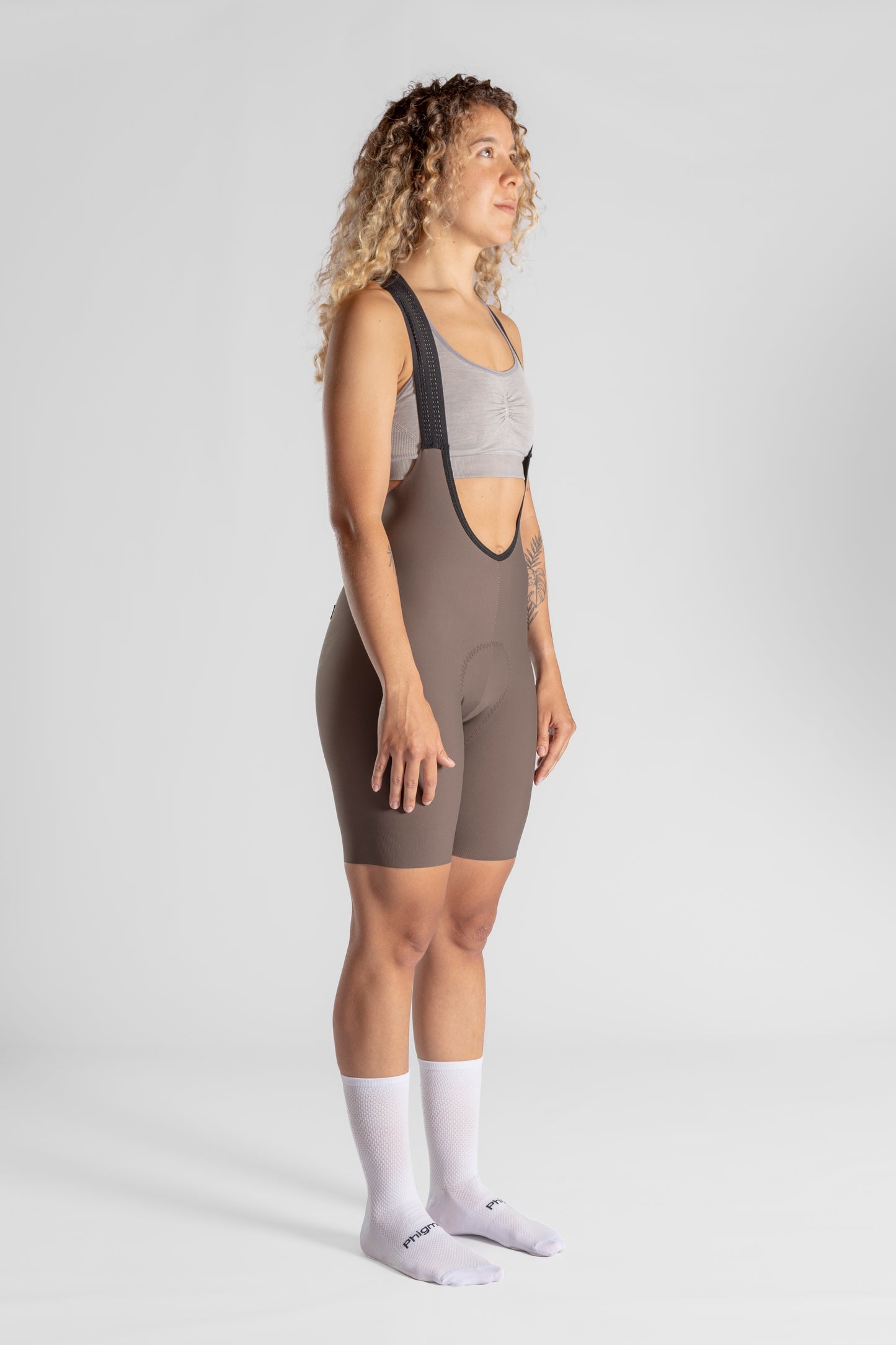 Women's Seamless Bib Grey