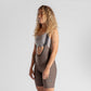 Women's Seamless Bib Grey