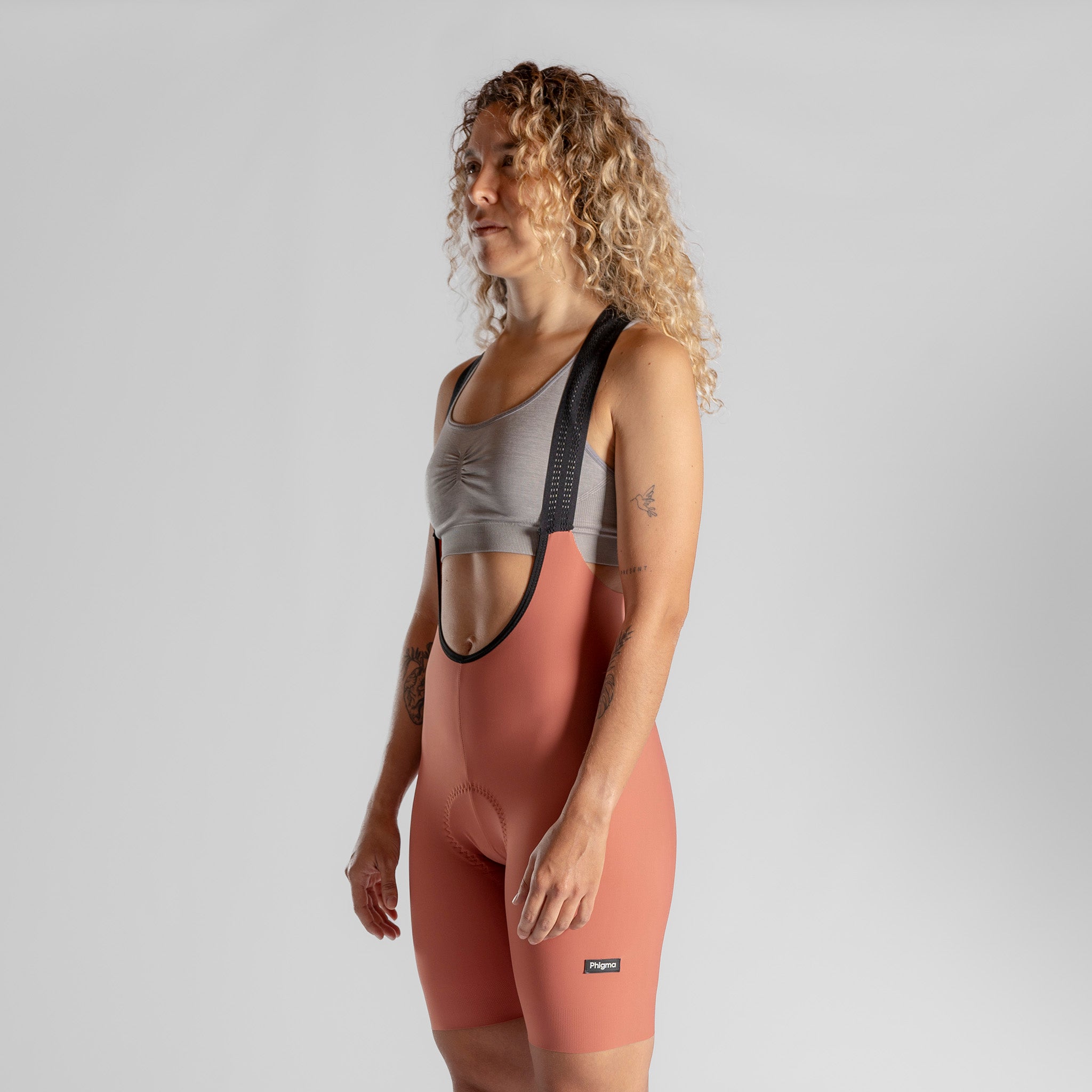 Women's Seamless Bib Grey