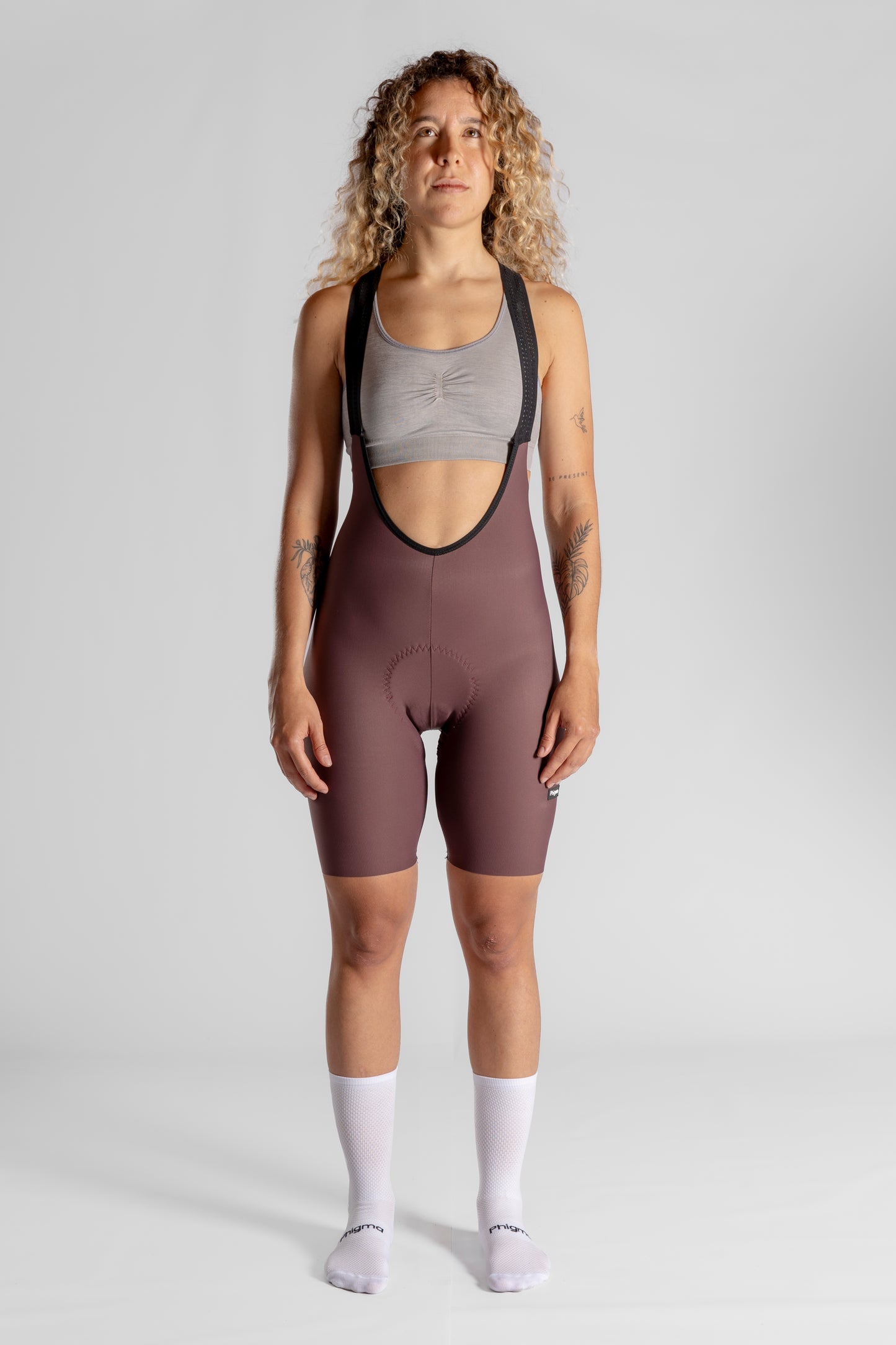 Women's Seamless Bib Grey