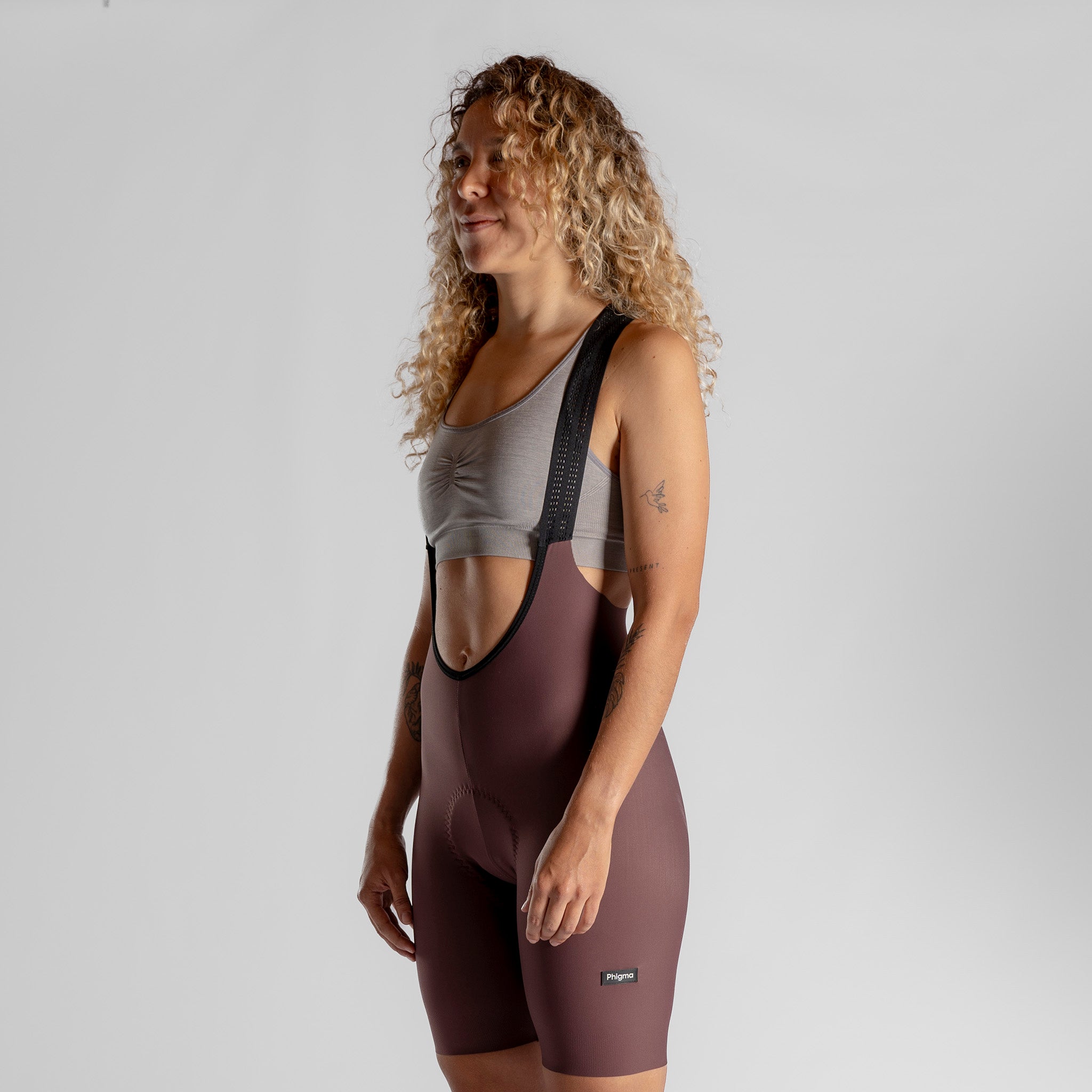 Women's Seamless Bib Grey