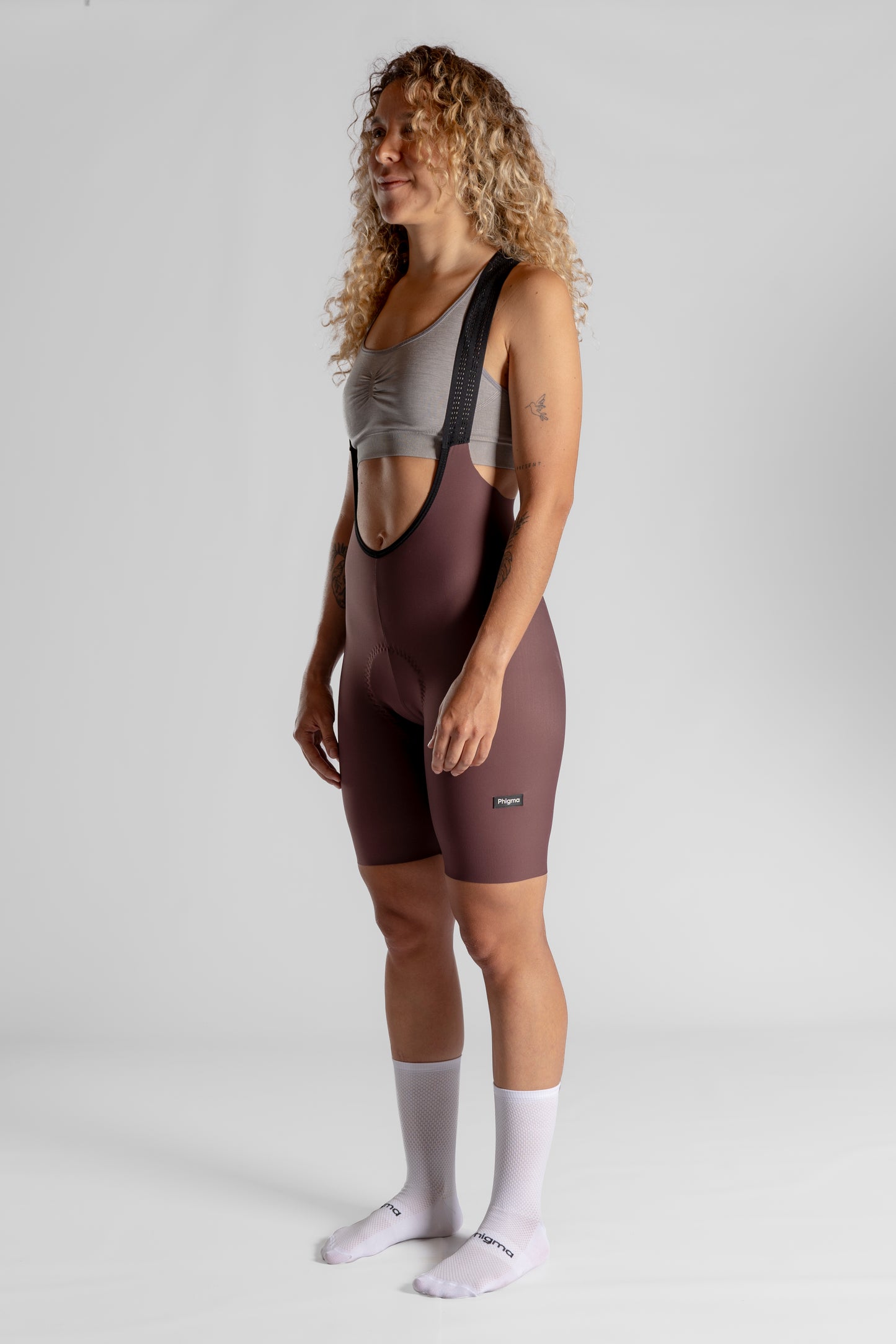 Women's Seamless Bib Grey