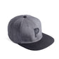 Dark Grey Flat Cap