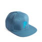 Gorra Plana Azul Aguamarina