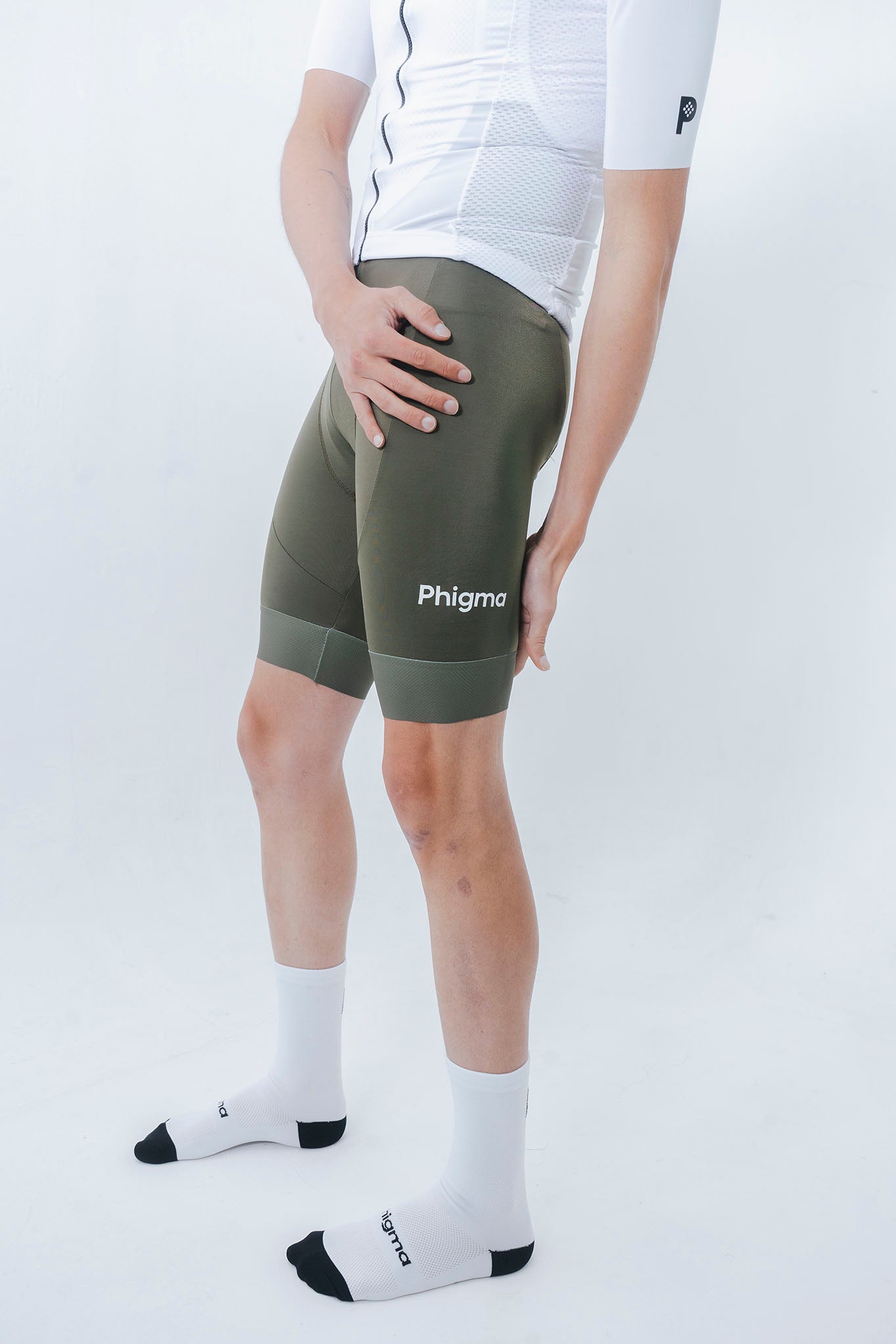 Bib Short Hombre Verde MIlitar