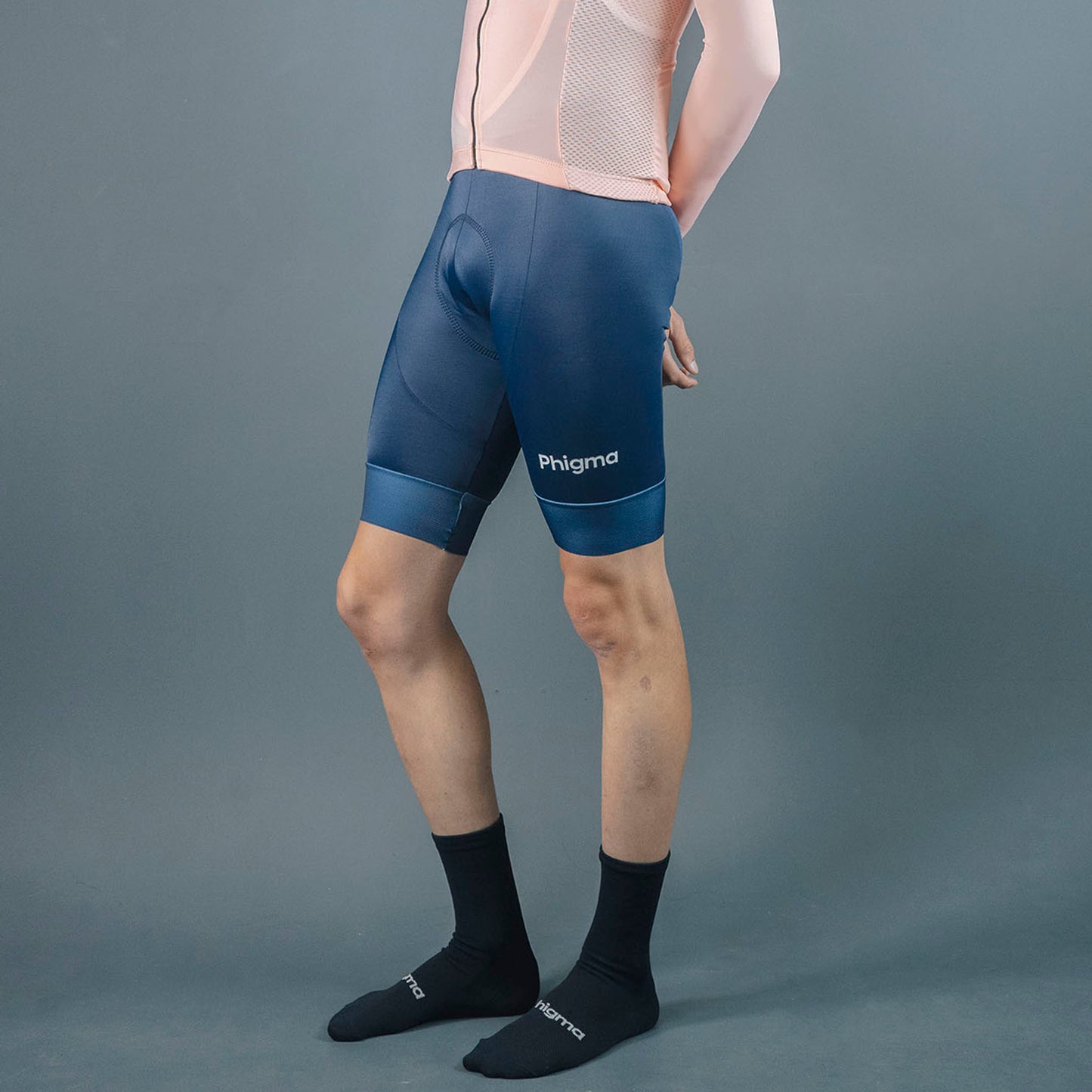 Navy Blue Men's Bib Short