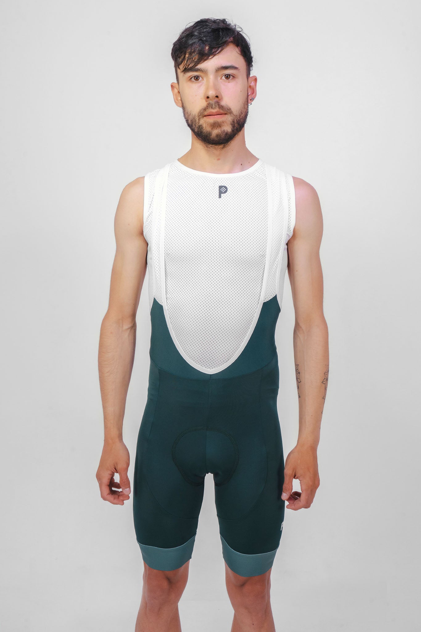 Bib Short Hombre Verde Pino