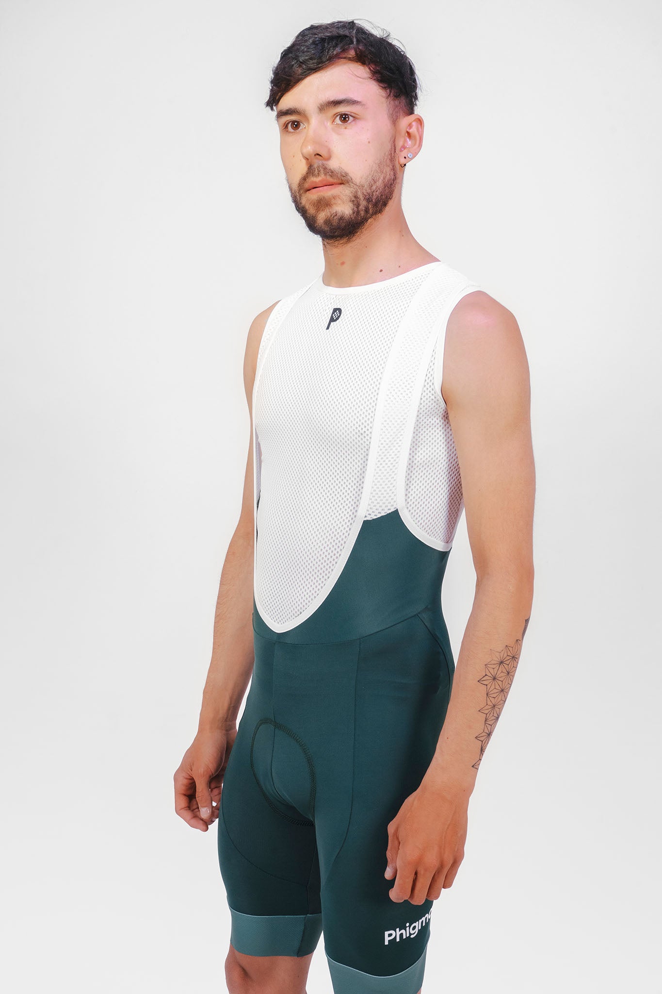 Bib Short Hombre Verde Pino