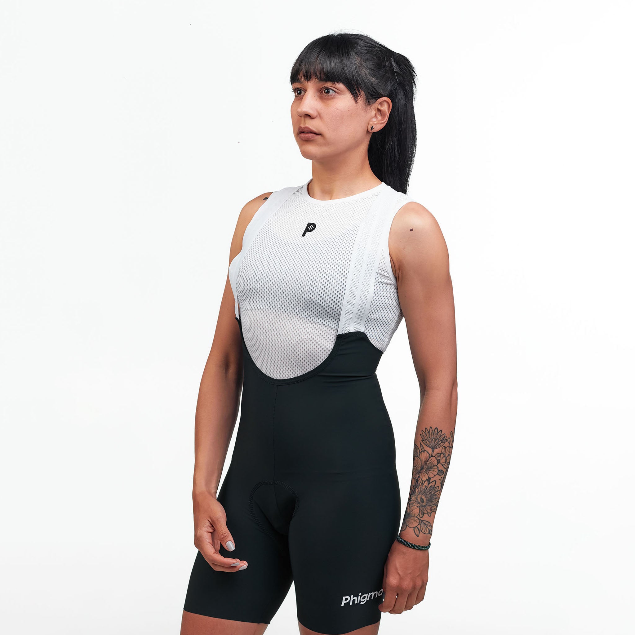 Women's Seamless Bib Black