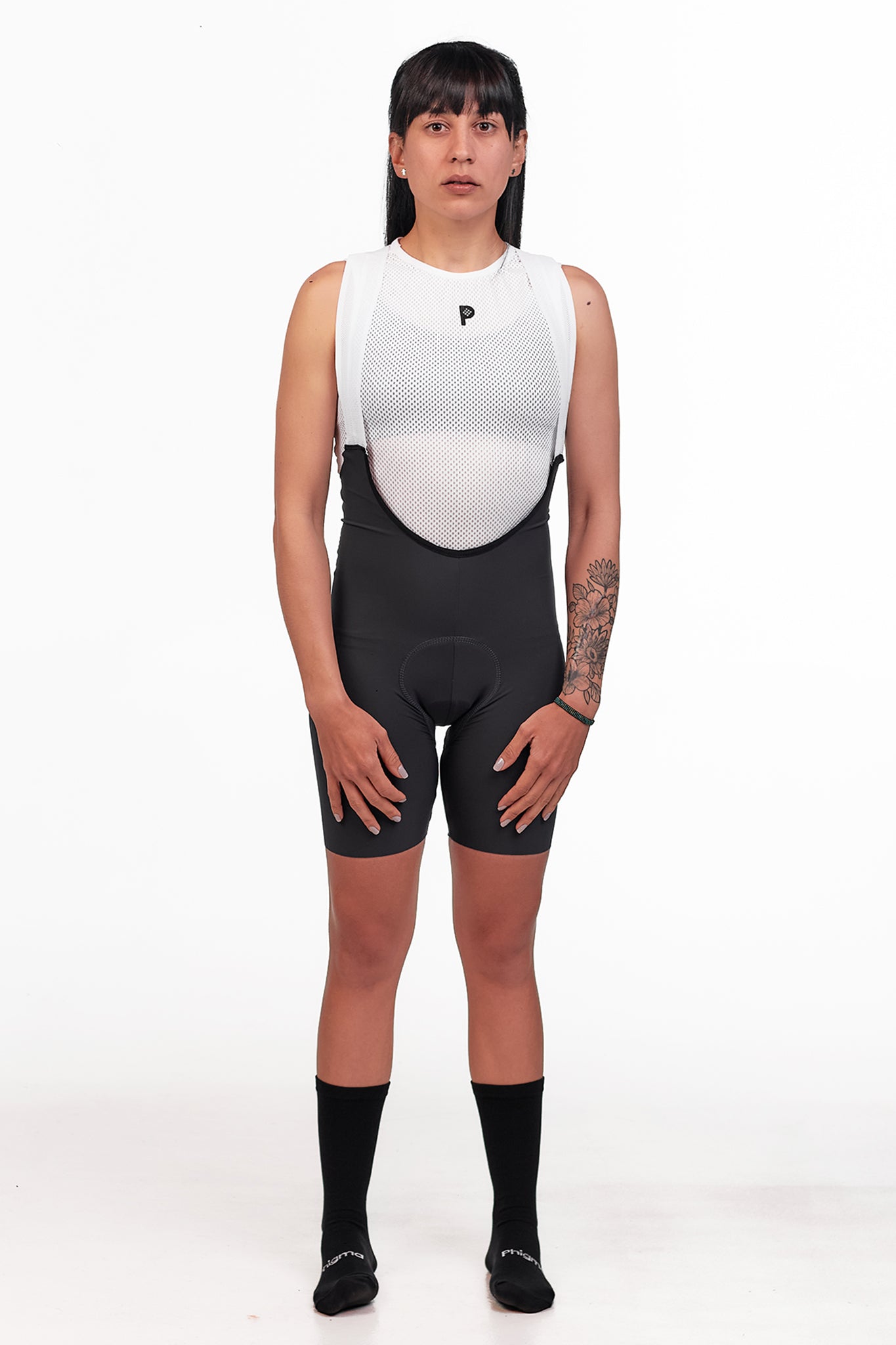 Women's Seamless Bib Grey