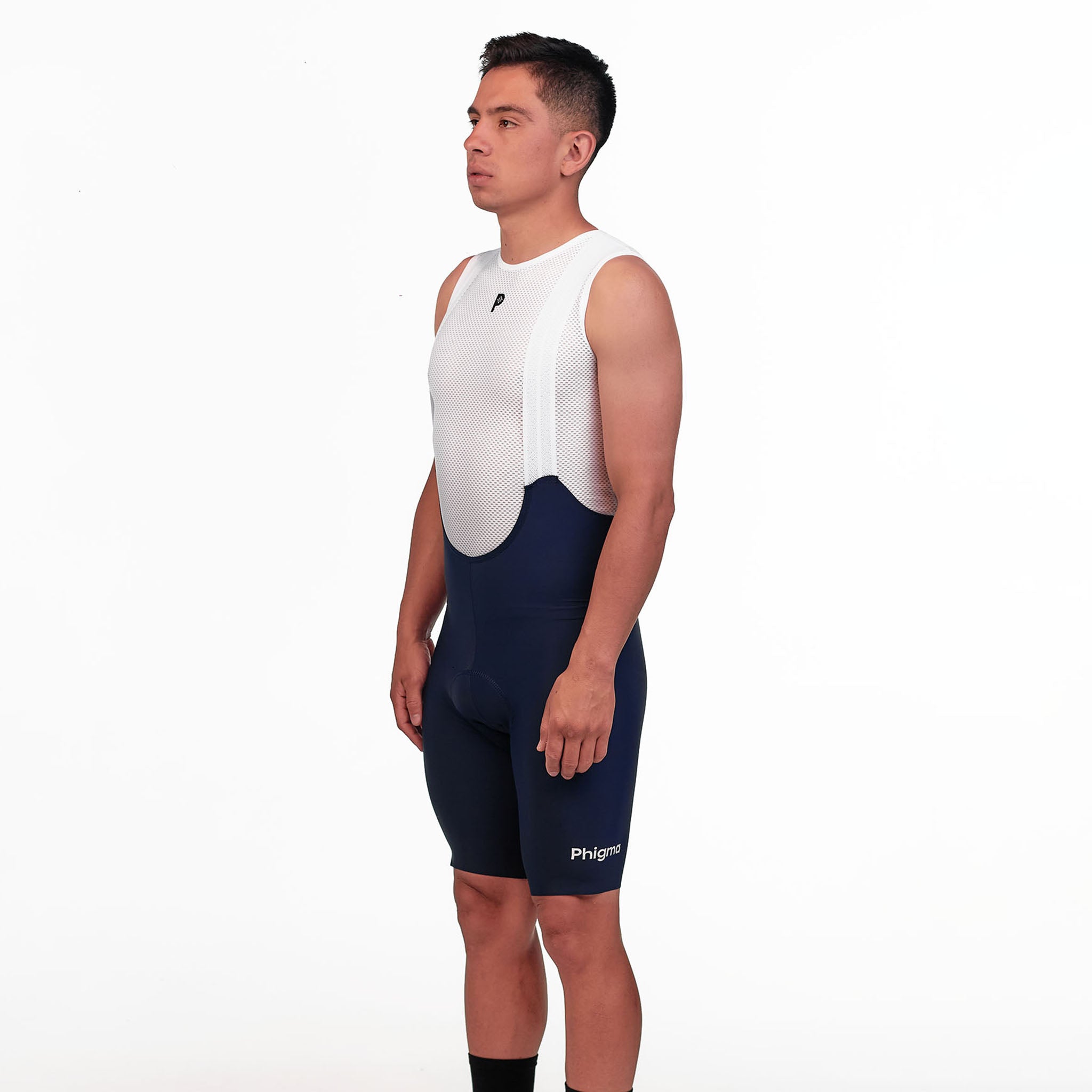 Navy Blue Men's Seamless Bib