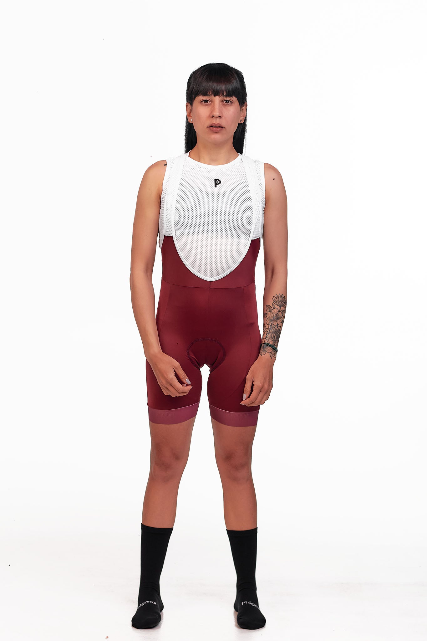 Bib Short Mujer Vino Claro