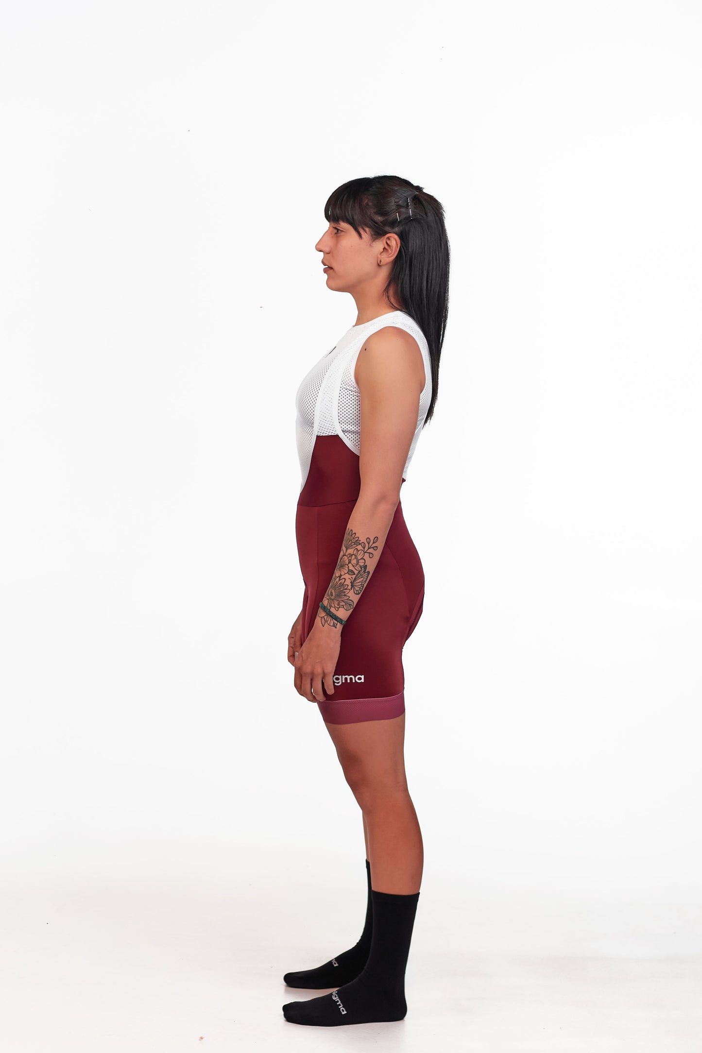 Bib Short Mujer Vino Claro