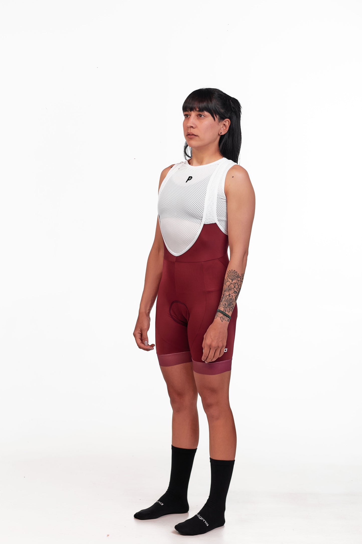 Bib Short Mujer Vino Claro