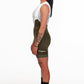 Bib Short Women Military Green