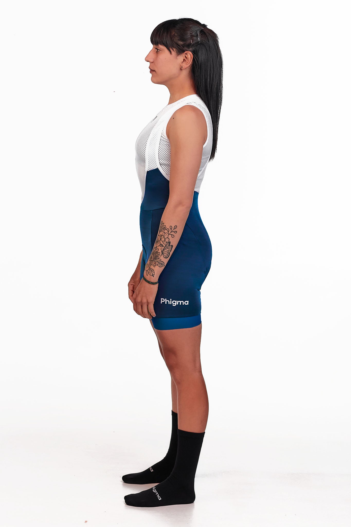 Navy Blue Women's Bib Short