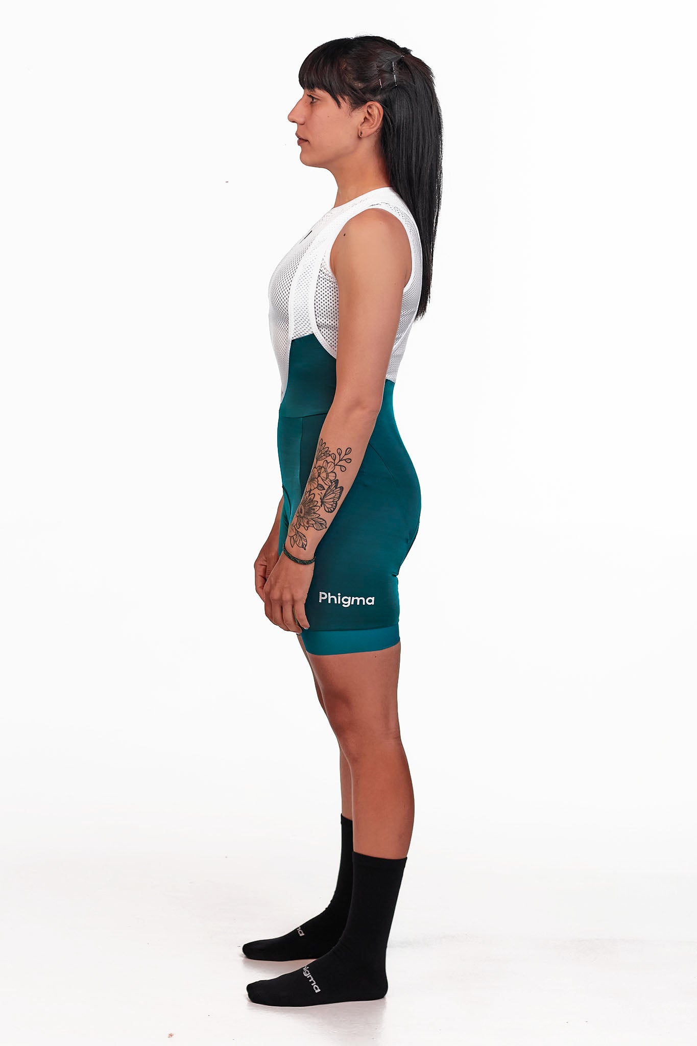 Bib Short Women Pine Green