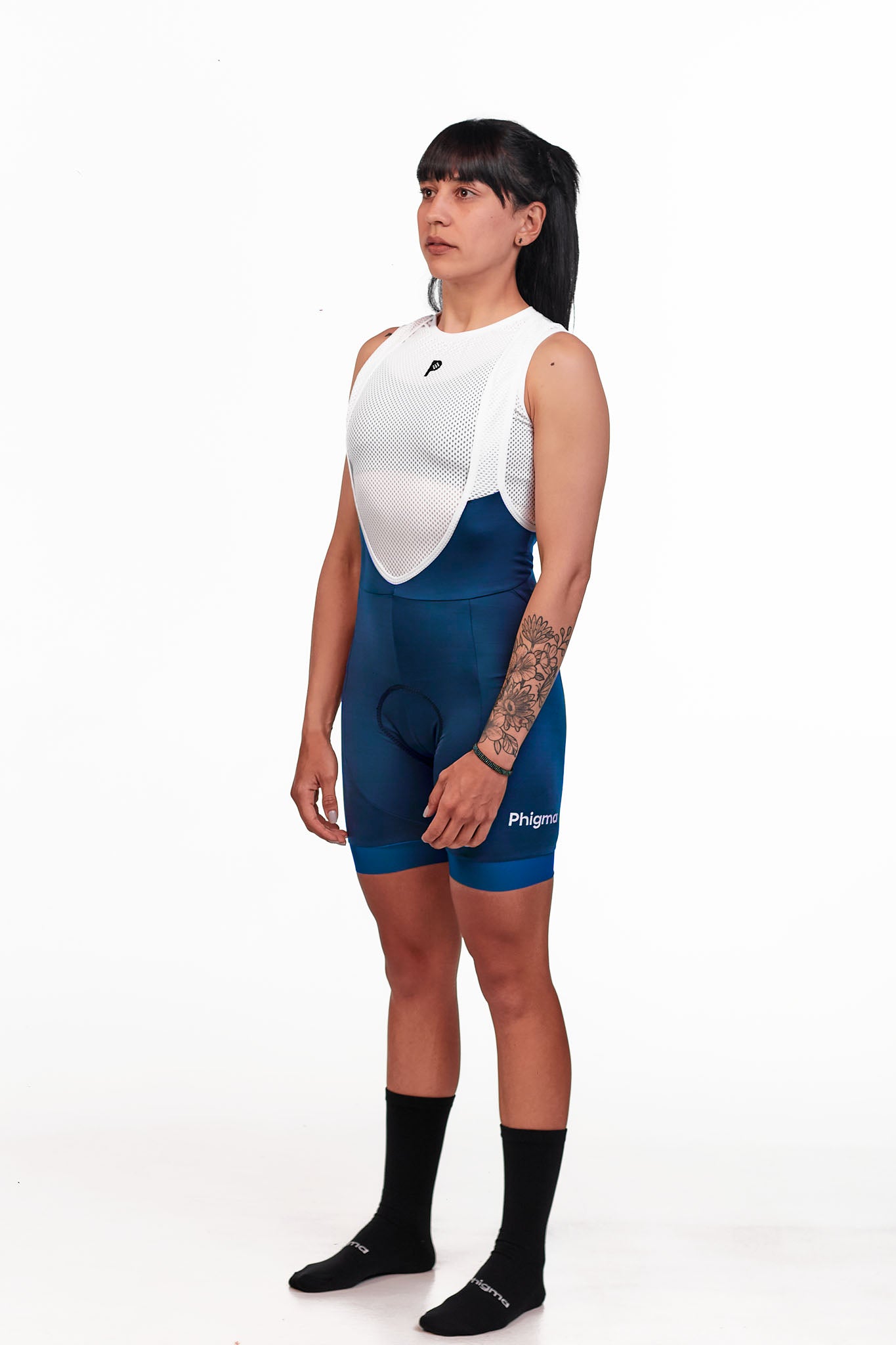 Navy Blue Women's Bib Short